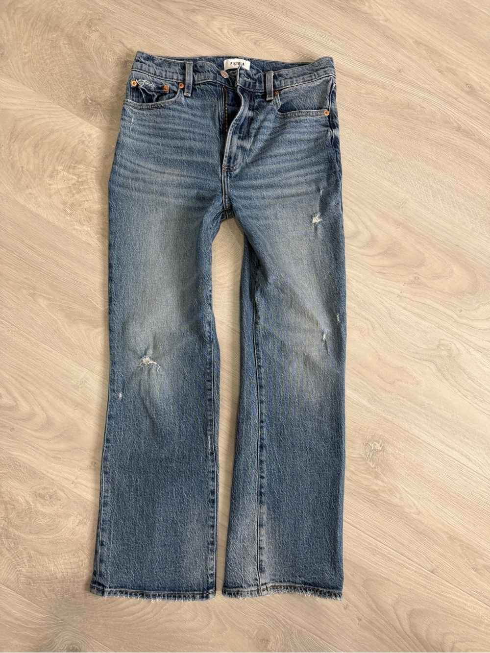 Pistols Blue women’s Straight-Leg Jeans